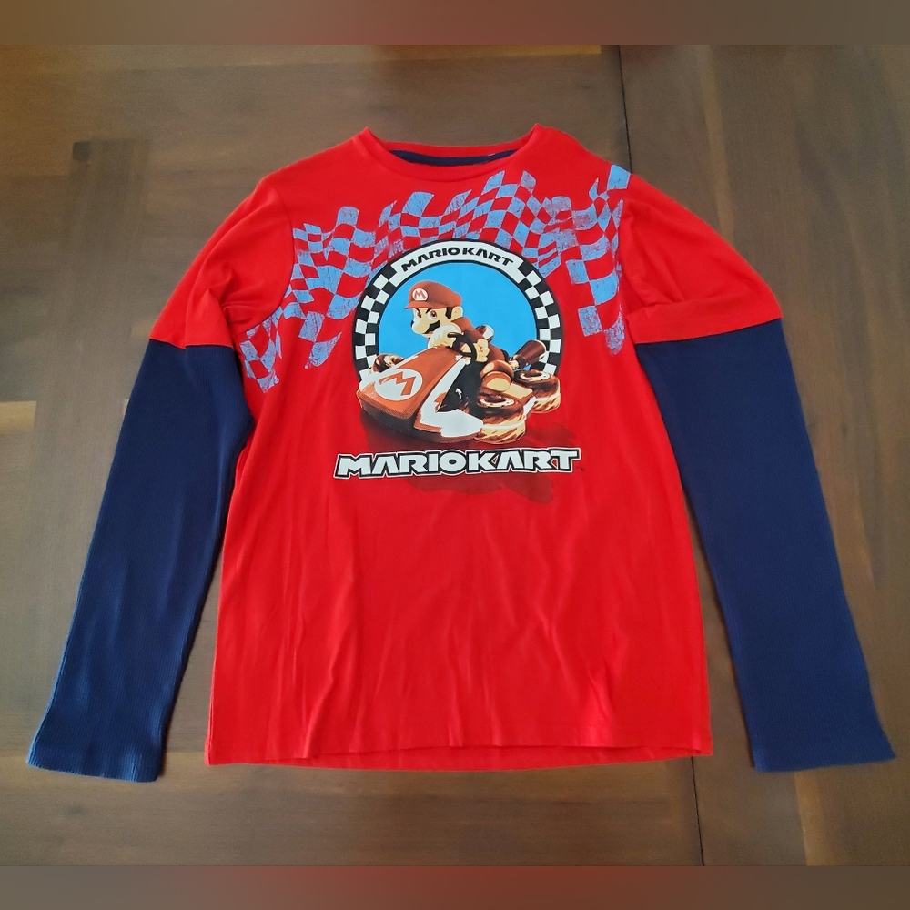Nintendo Mario Kart Layered Long Sleeve XL